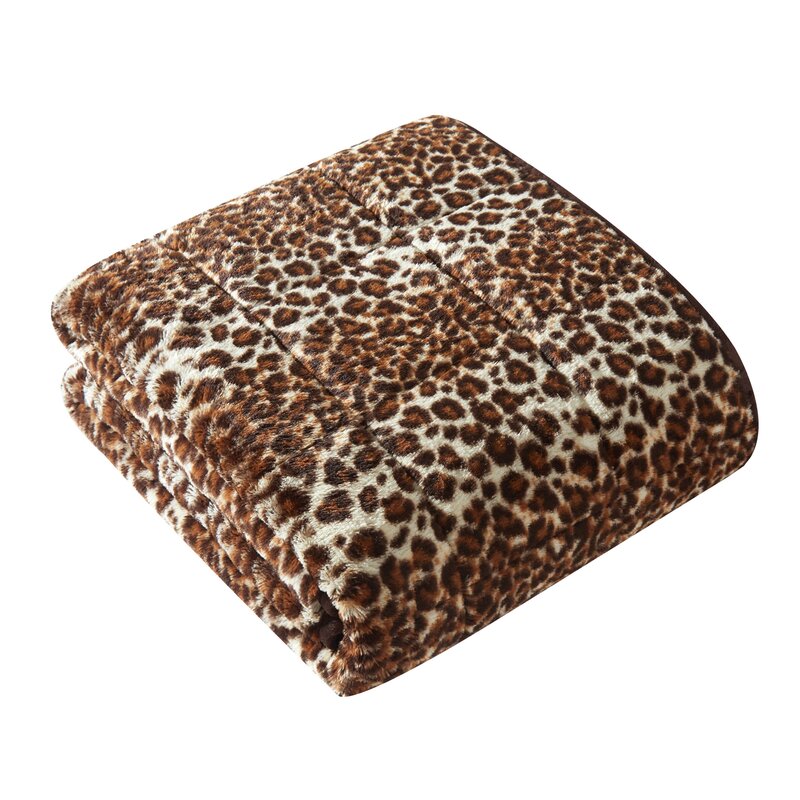 Dearfoams Faux Fur Weighted Blanket | Wayfair